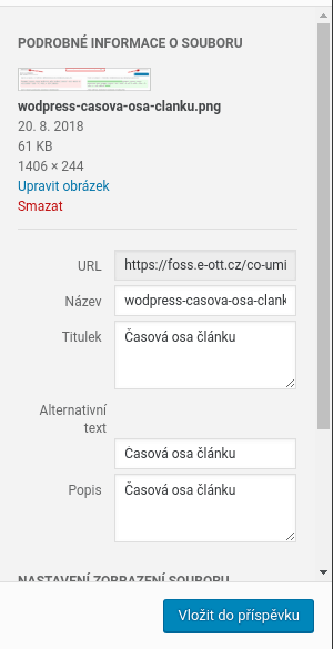 Popis obrázku není zbytečnost, ale nutnost